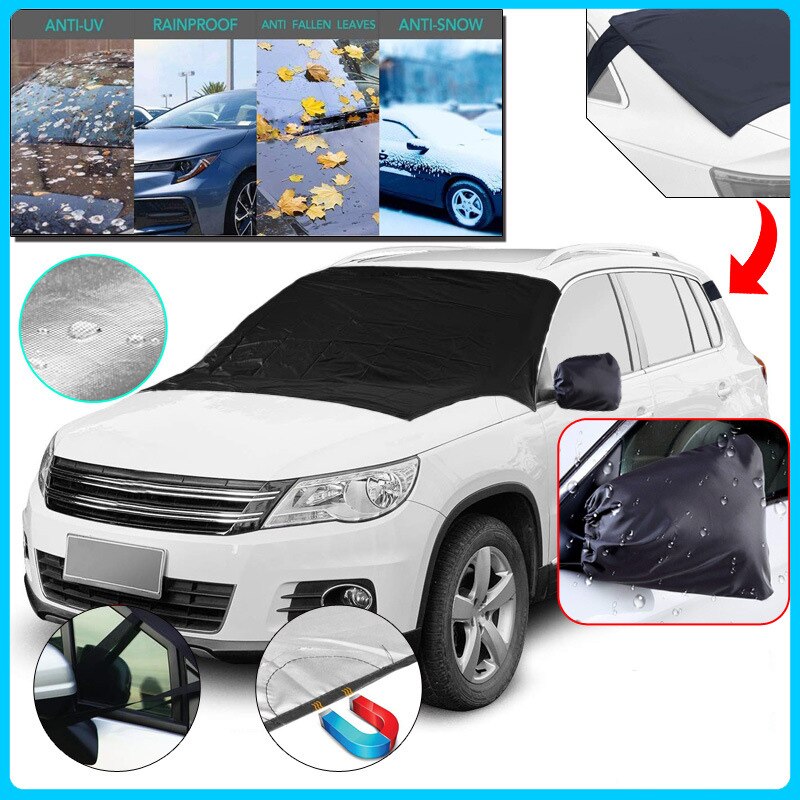 Front Windshield Snow Cover with Magnetic Strips
