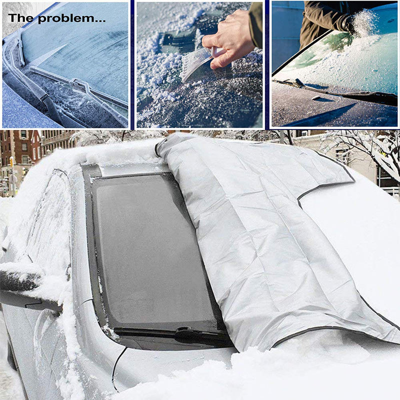 Front Windshield Snow Cover with Magnetic Strips
