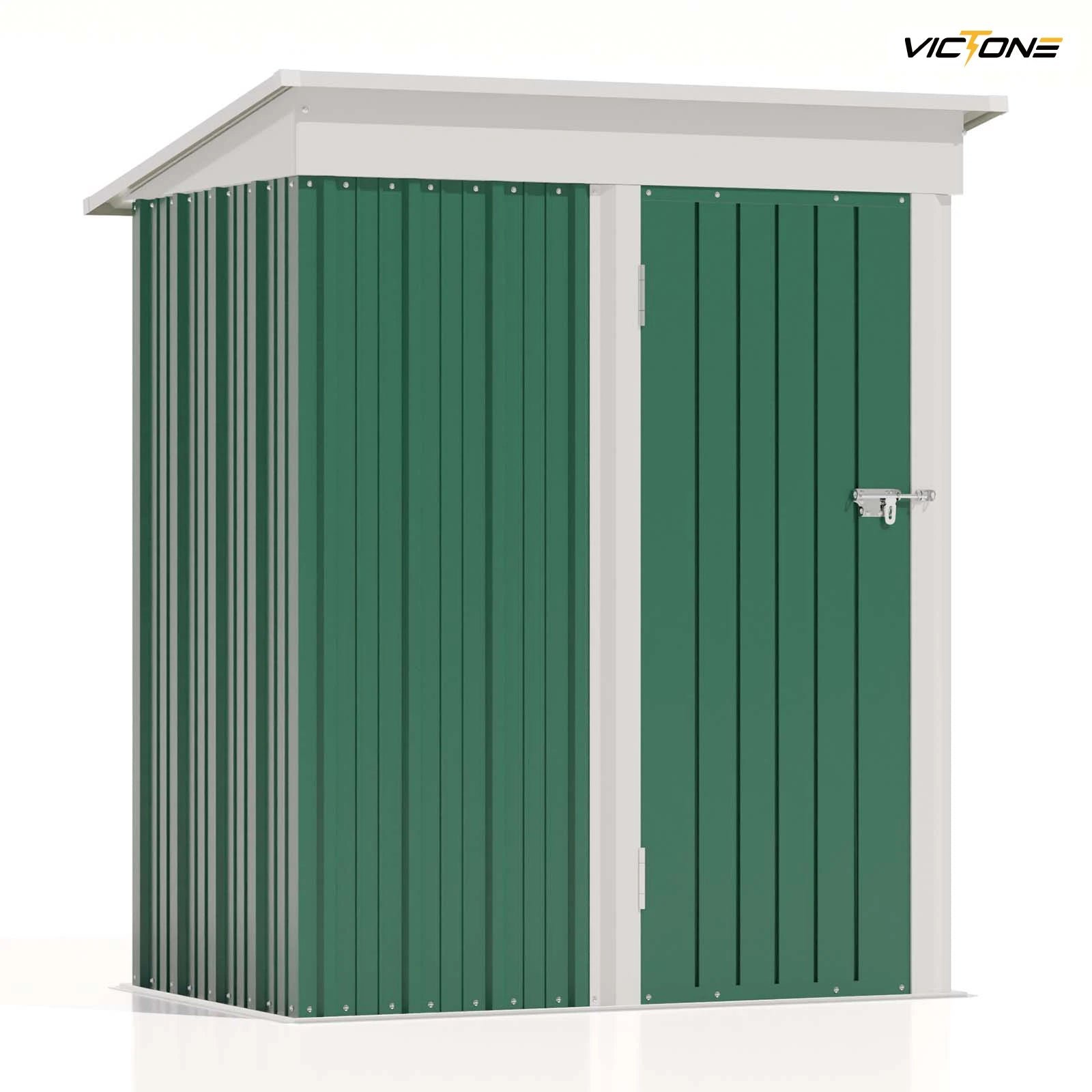 5x3 FT Metal Outdoor Storage Shed with Lockable Door