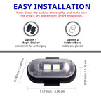 RGB LED Portable Party Lights Remote Control Wireless Lighting Rechargeable Car Footwell Light Under Glow Kit Accessories Gift