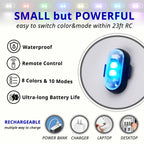 RGB LED Portable Party Lights Remote Control Wireless Lighting Rechargeable Car Footwell Light Under Glow Kit Accessories Gift