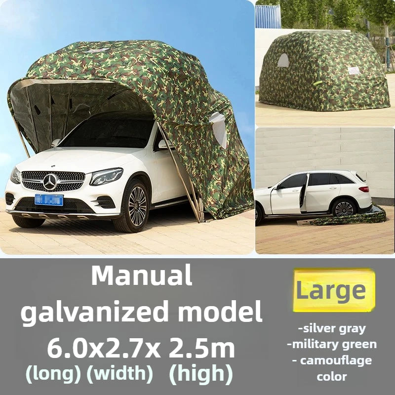 Car Folding Carport Outdoor Tarpaulin Mobile Garage
