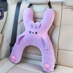 Cute Car Neck Pillow Safety Sleep Prevent Leaning Head Back Car Sleeping Neck Head Support Comfort Travel Pillow