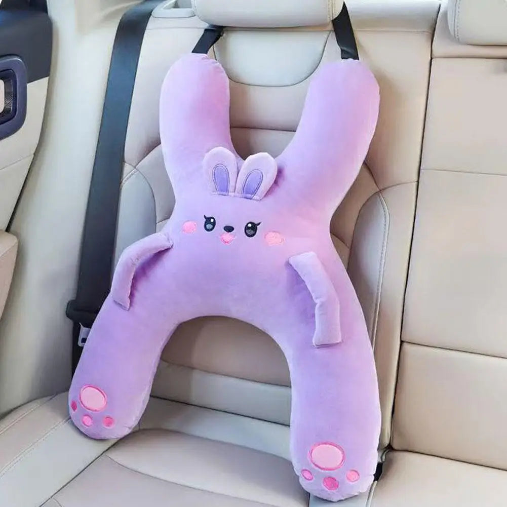 Cute Car Neck Pillow Safety Sleep Prevent Leaning Head Back Car Sleeping Neck Head Support Comfort Travel Pillow