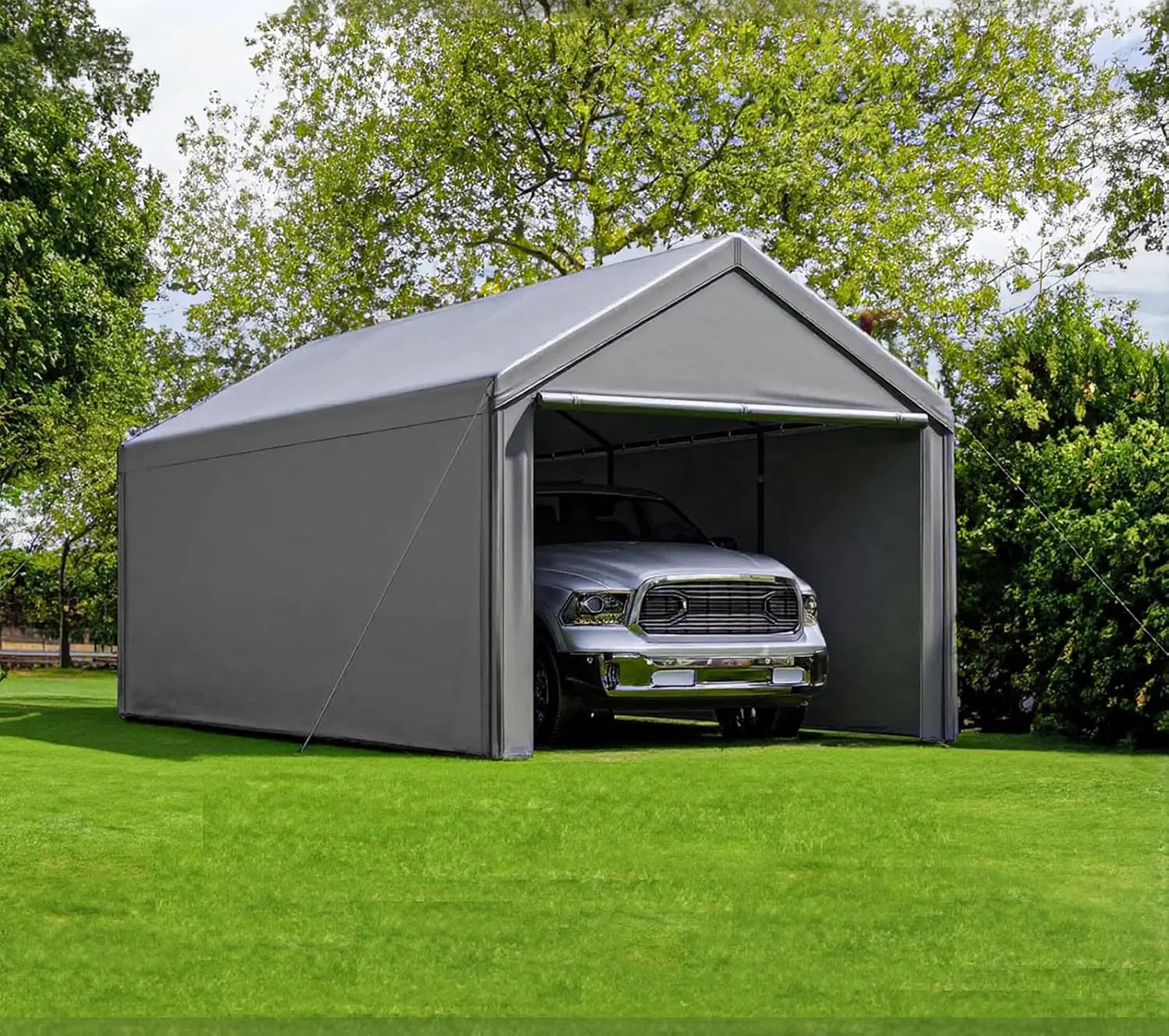 Heavy Duty 10x20 Ft Steel Canopy Carport Storage Shed