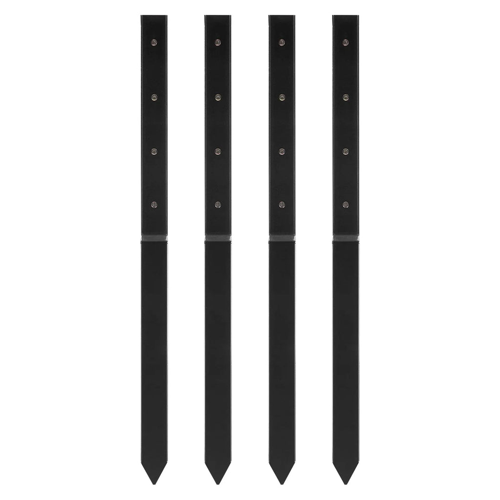 Heavy Duty Steel Fence Post Anchor Kit 4 Pack 2 X 2 Inches