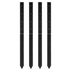 Heavy Duty Steel Fence Post Anchor Kit 4 Pack 2 X 2 Inches