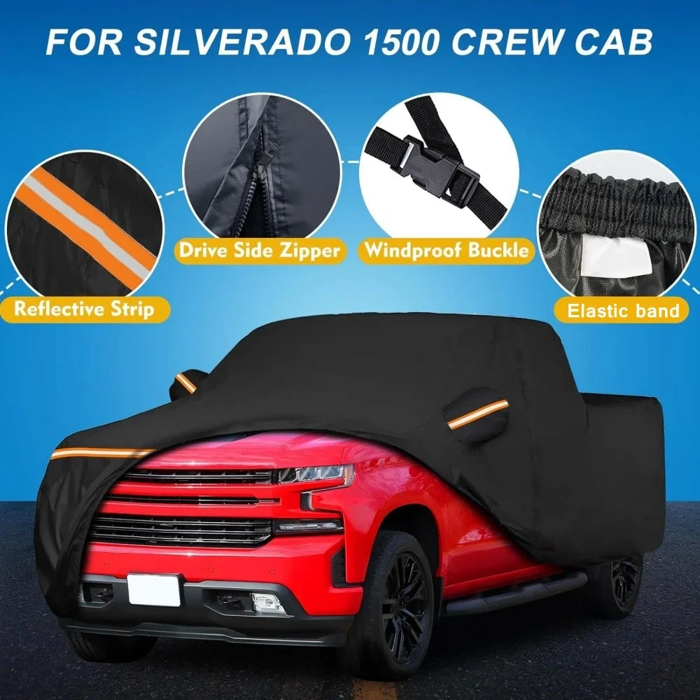 Waterproof Car Cover for Chevrolet Silverado 1500 Crew Cab