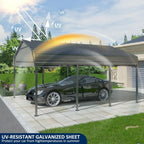 Metal Carport 10x15 FT with Enhanced Base and Durability