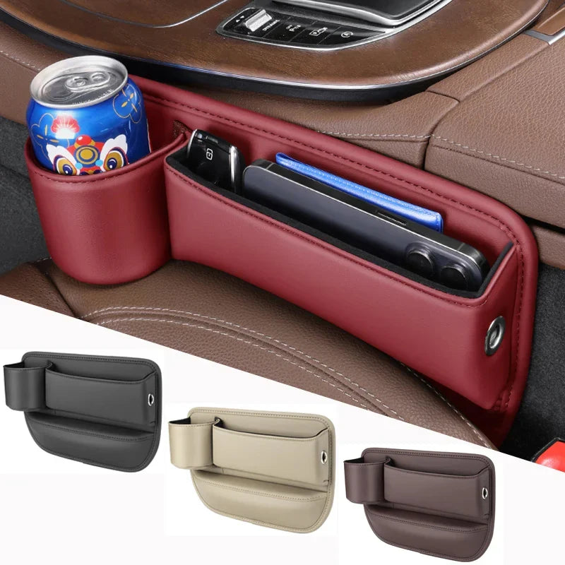 Leather Car Seat Gap Storage Box for BMW Models