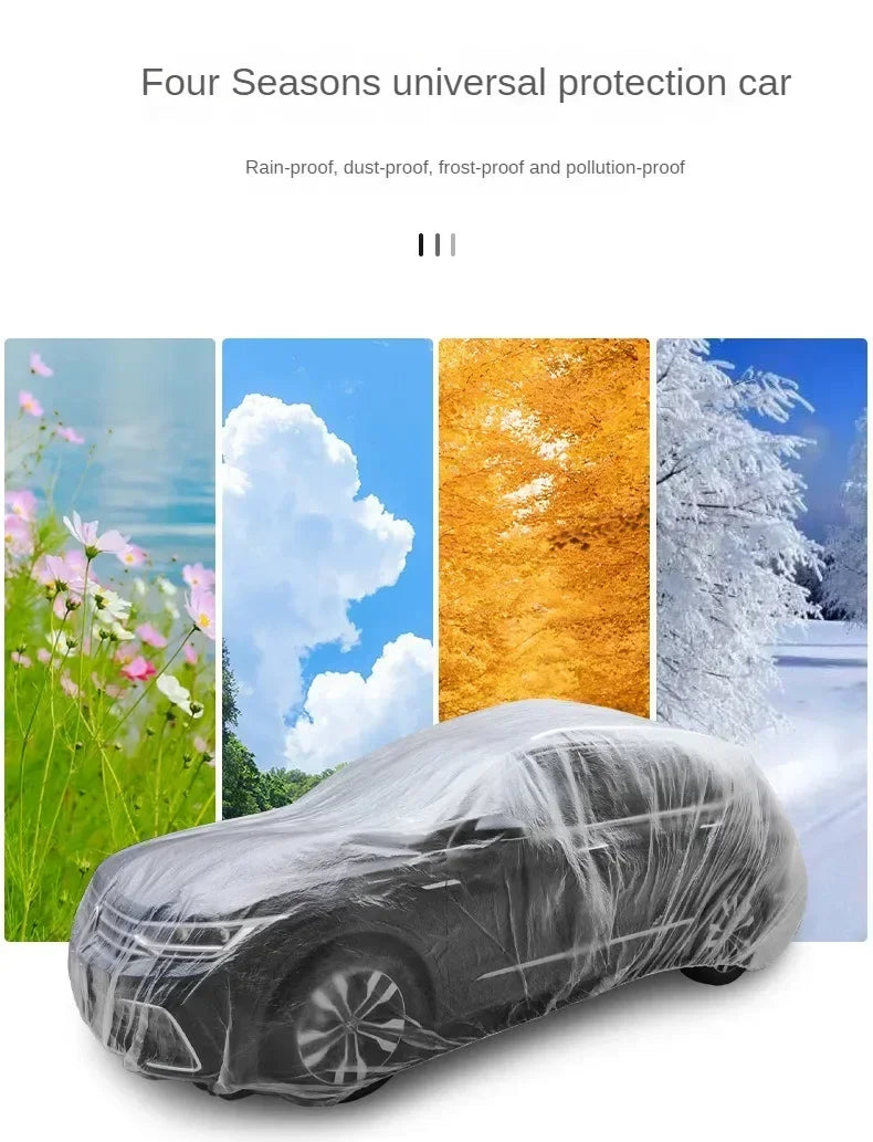 Transparent PEVA Car Cover for Indoor Vehicle Protection