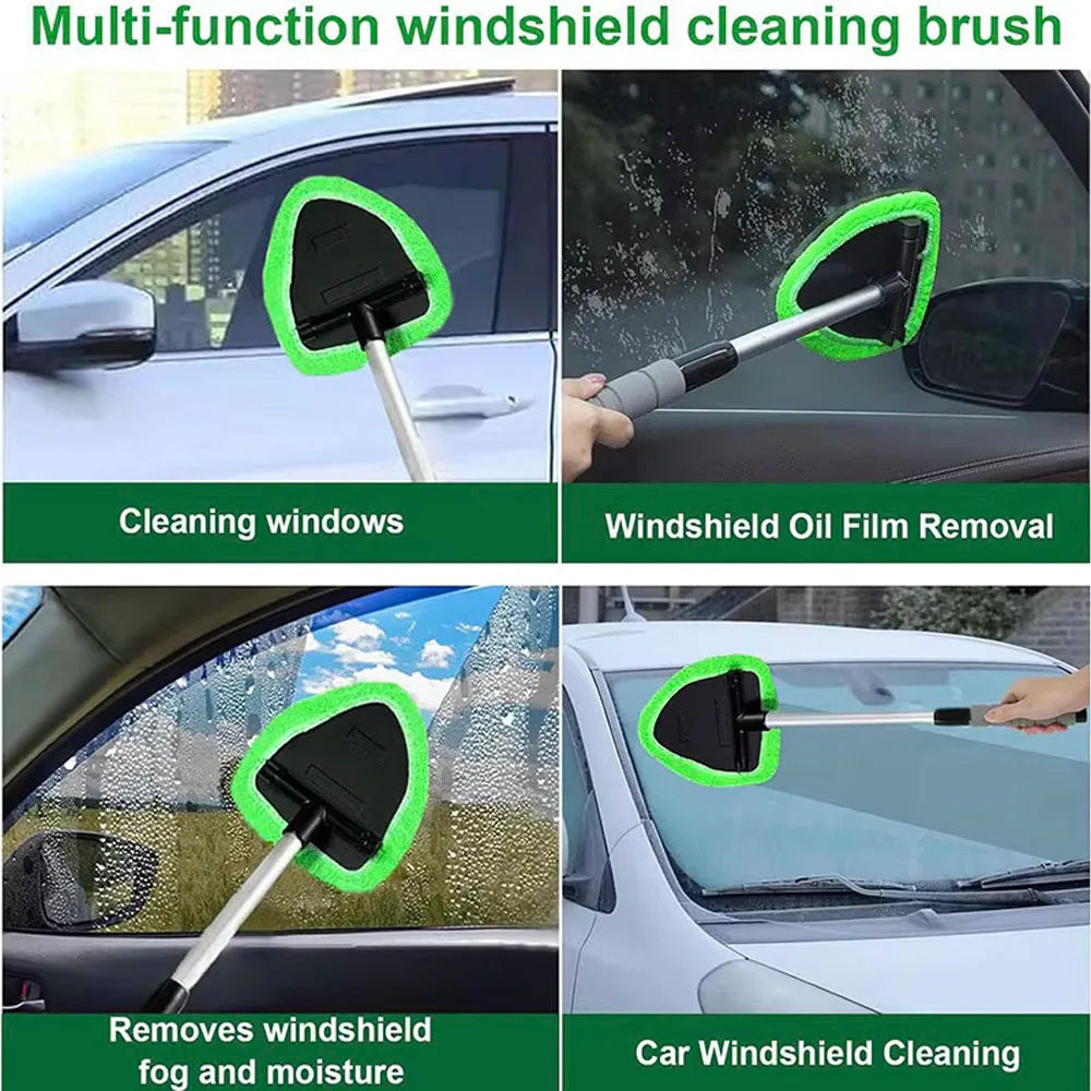 Microfiber Telescopic Car Window Cleaner Brush Set