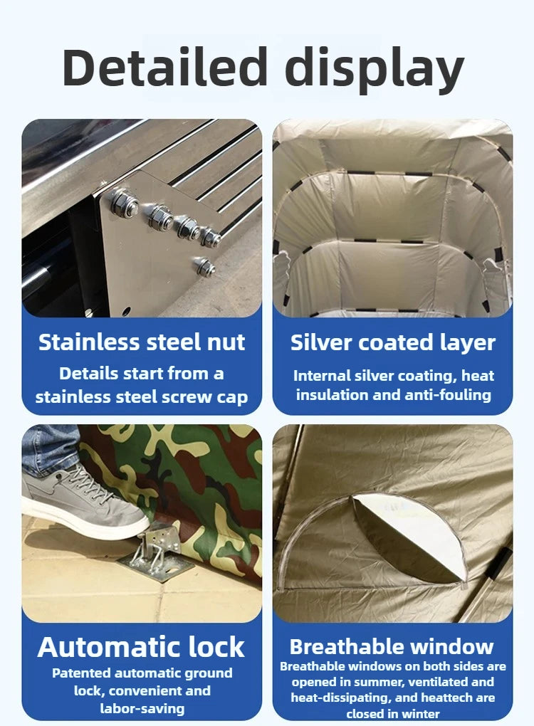 Car Folding Carport Outdoor Tarpaulin Mobile Garage