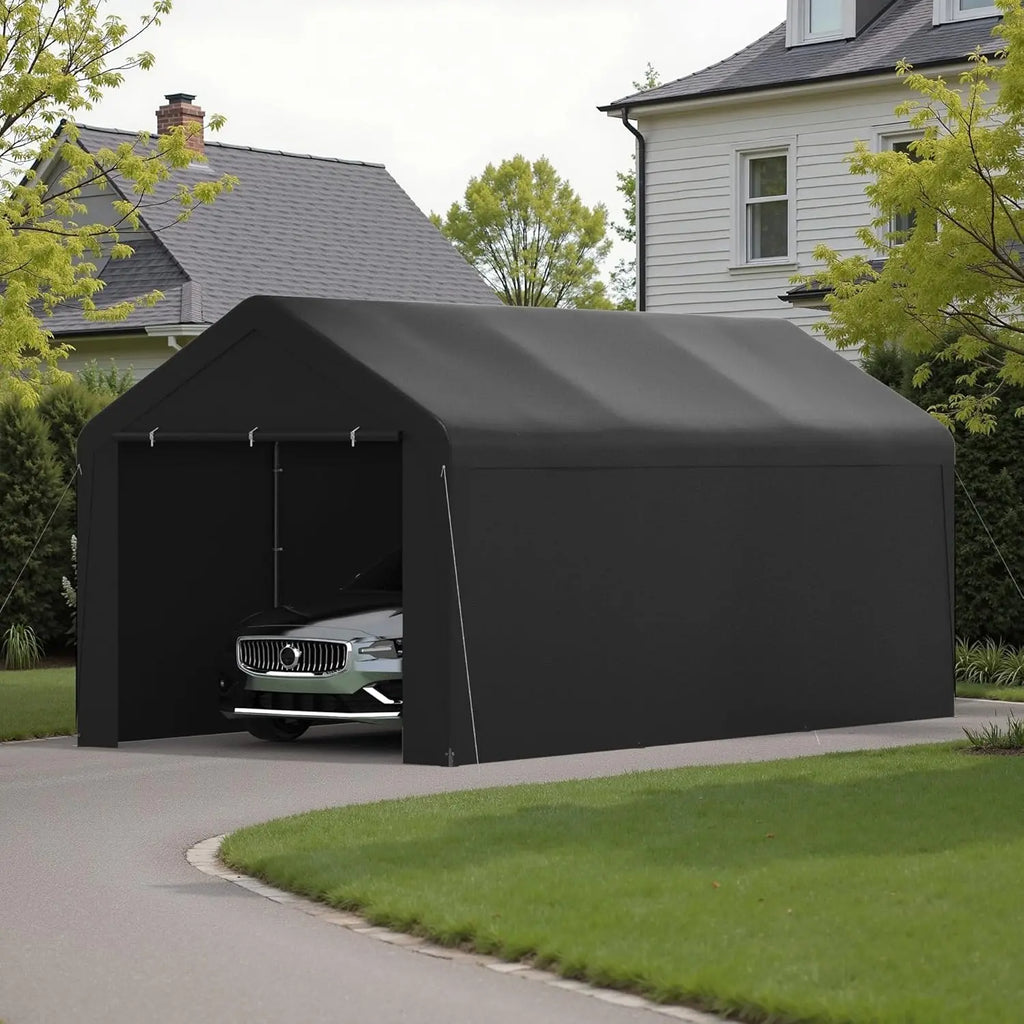 10x20 Heavy Duty Carport Garage with Removable Sidewalls