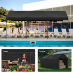 10x20 Heavy Duty Carport Garage with Removable Sidewalls