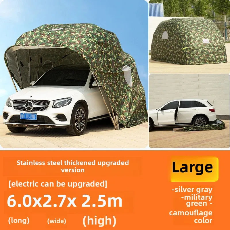 Car Folding Carport Outdoor Tarpaulin Mobile Garage