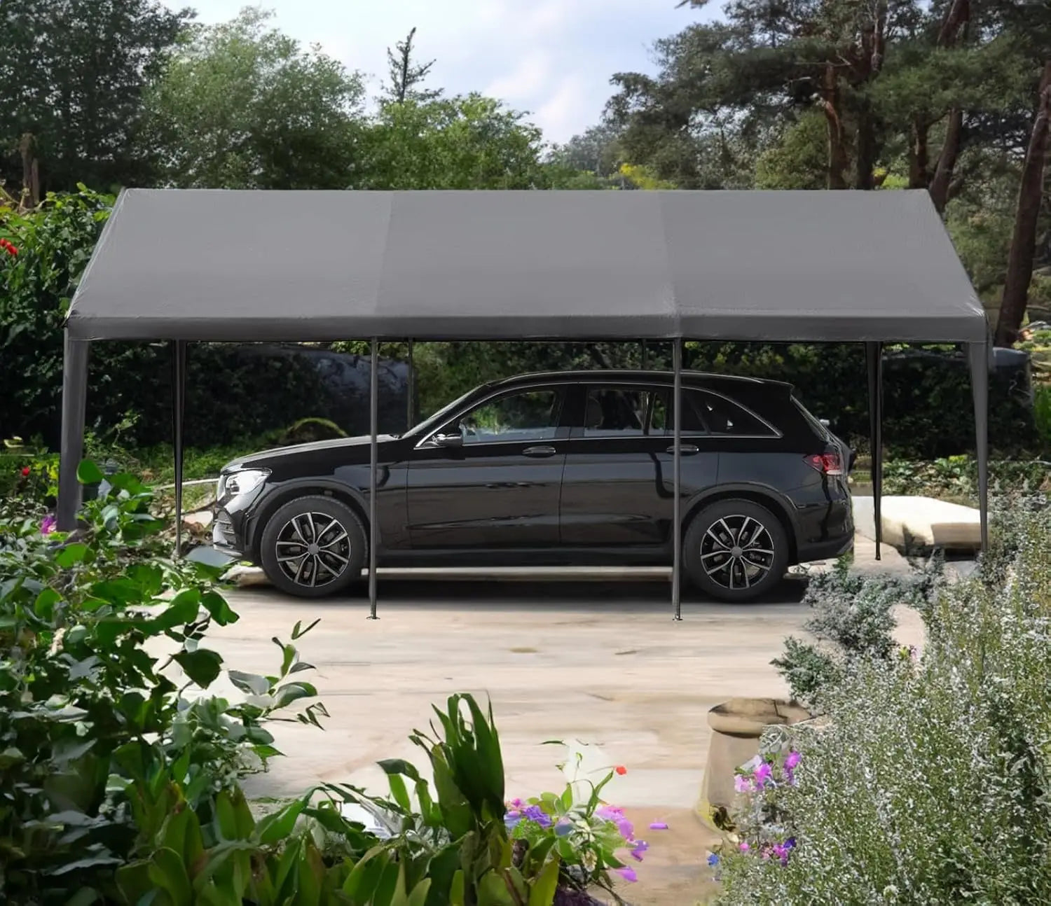Heavy Duty 10x20 Ft Steel Canopy Carport Storage Shed