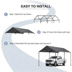 Heavy Duty 10x20 FT Carport Canopy Storage Tent All-Season