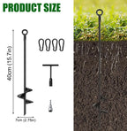 Trampoline Ground Anchor Kit 44 cm Steel Set of 4