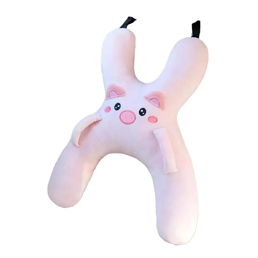 Cute Car Neck Pillow Safety Sleep Prevent Leaning Head Back Car Sleeping Neck Head Support Comfort Travel Pillow