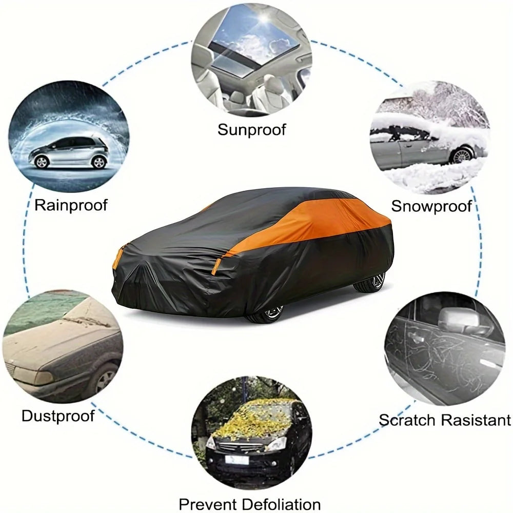 190T Waterproof Car Cover for Universal SUV and Sedan