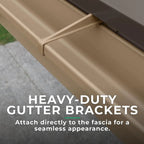 Meridian Gazebo Rain Gutters Complete System with 4 Down Spouts
