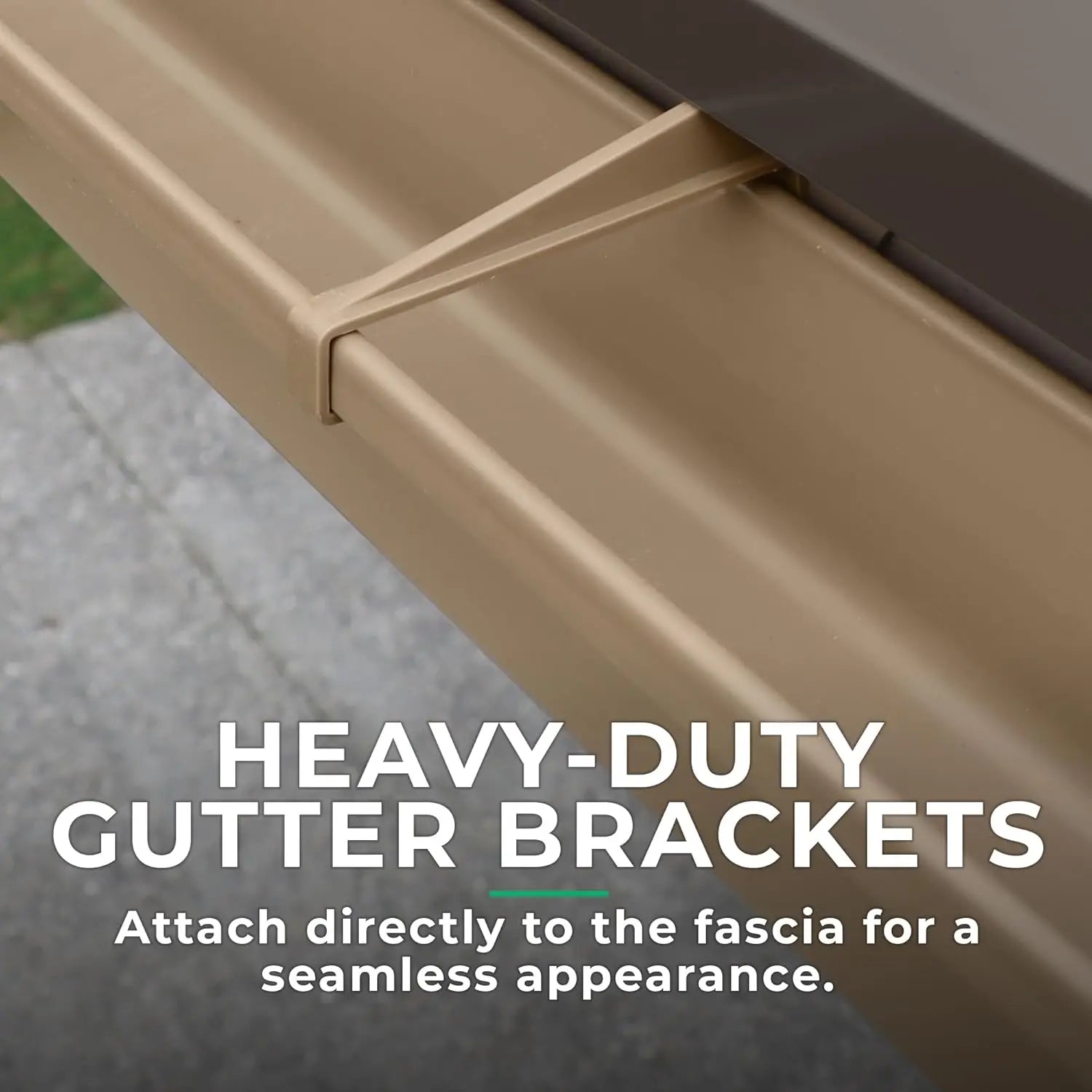 Meridian Gazebo Rain Gutters Complete System with 4 Down Spouts