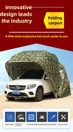 Car Folding Carport Outdoor Tarpaulin Mobile Garage