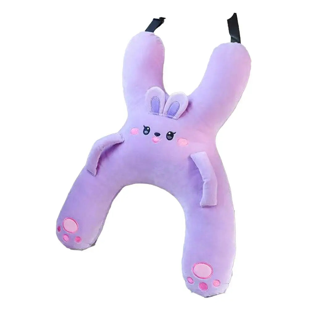 Cute Car Neck Pillow Safety Sleep Prevent Leaning Head Back Car Sleeping Neck Head Support Comfort Travel Pillow