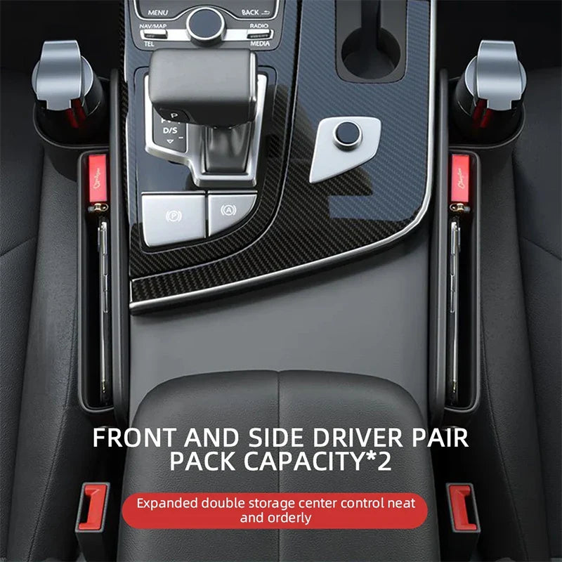Leather Car Seat Gap Storage Box for BMW Models
