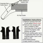 RV Gutter Spouts Mini Gutters for Drip Edge Rainwater