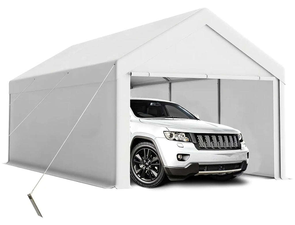Portable 10x20ft Heavy Duty Carport Canopy Tent with Sidewalls