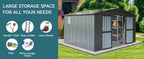 Metal Outdoor Storage Shed 11x9 FT with Lockable Doors