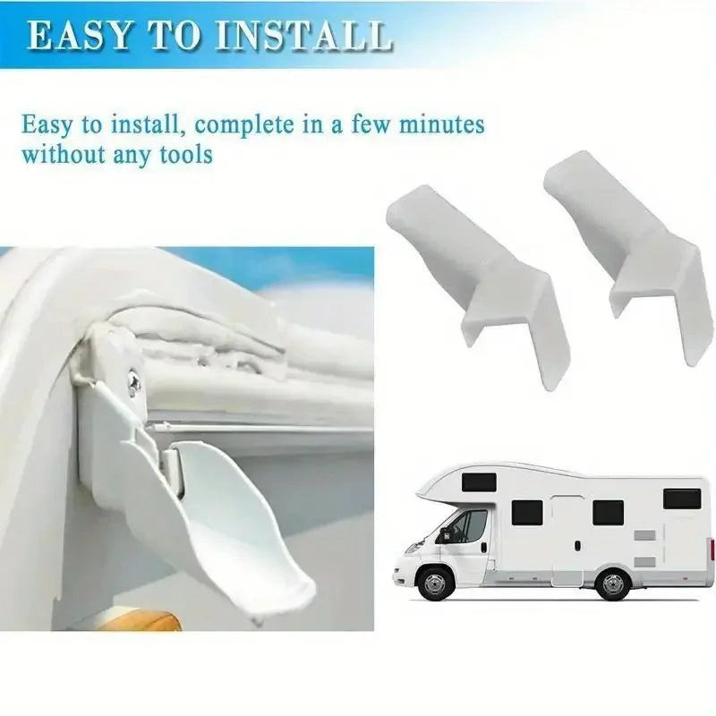 RV Gutter Extenders for Rainwater Control Hardware