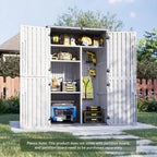 Waterproof Outdoor Storage Shed 64 Cu Ft for Garage Garden