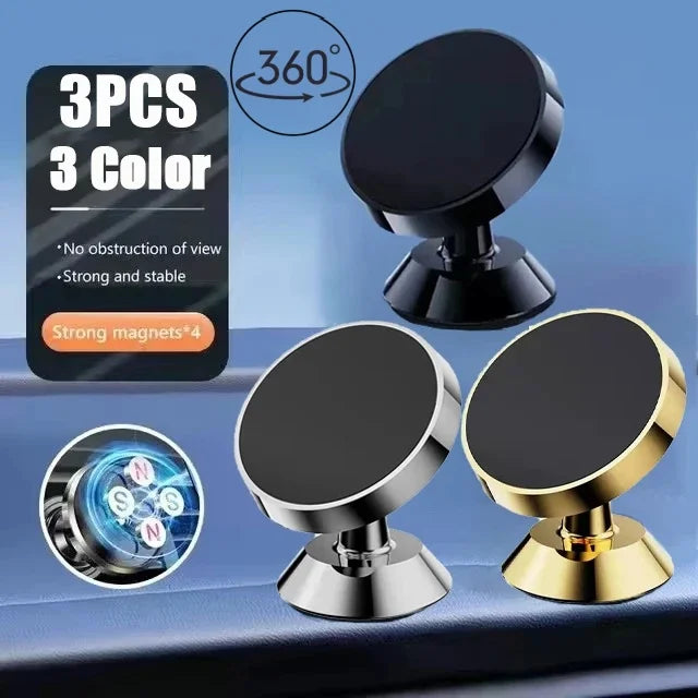 Universal Magnetic Car Phone Holder Rubber Stand