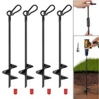 Trampoline Ground Anchor Kit 44 cm Steel Set of 4