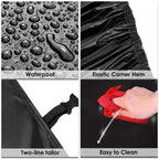 Black SUV Car Cover 190x75x73in Waterproof UV Resistant