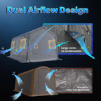Metal Portable Garage Carport 10x15 ft for Motorcycle and Boat