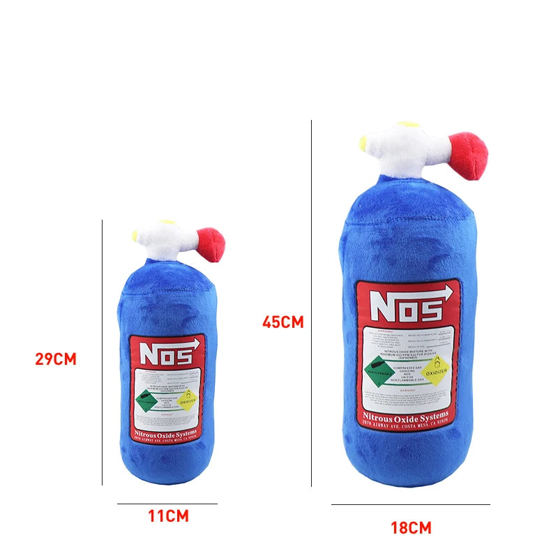 New Car Neck Pillow Car Headrest for Driver Front Passenger Seat NOS Bottle Pillow Car Decor Headrest Cushion Plush Pillow