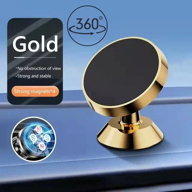 Universal Magnetic Car Phone Holder Rubber Stand