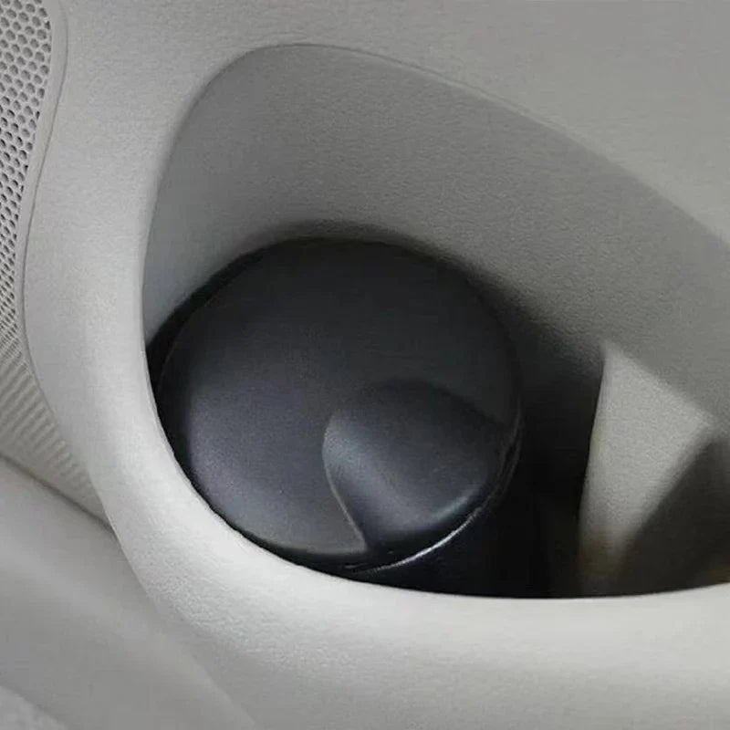 Black Plastic Car LED Ashtray 7x7x10cm