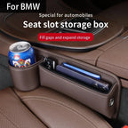 Leather Car Seat Gap Storage Box for BMW Models