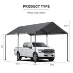 Heavy Duty 10x20 FT Carport Canopy Storage Tent All-Season