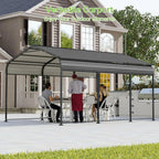 Metal Carport 10x15FT with Galvanised Steel Roof