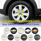 4pcs 53mm 58mm 59mm 64mm Car Wheel Center Hub Caps Cover for Chevrolet Lacetti Aveo Cobalt Malibu Trax Camaro Sail Captiva Spark