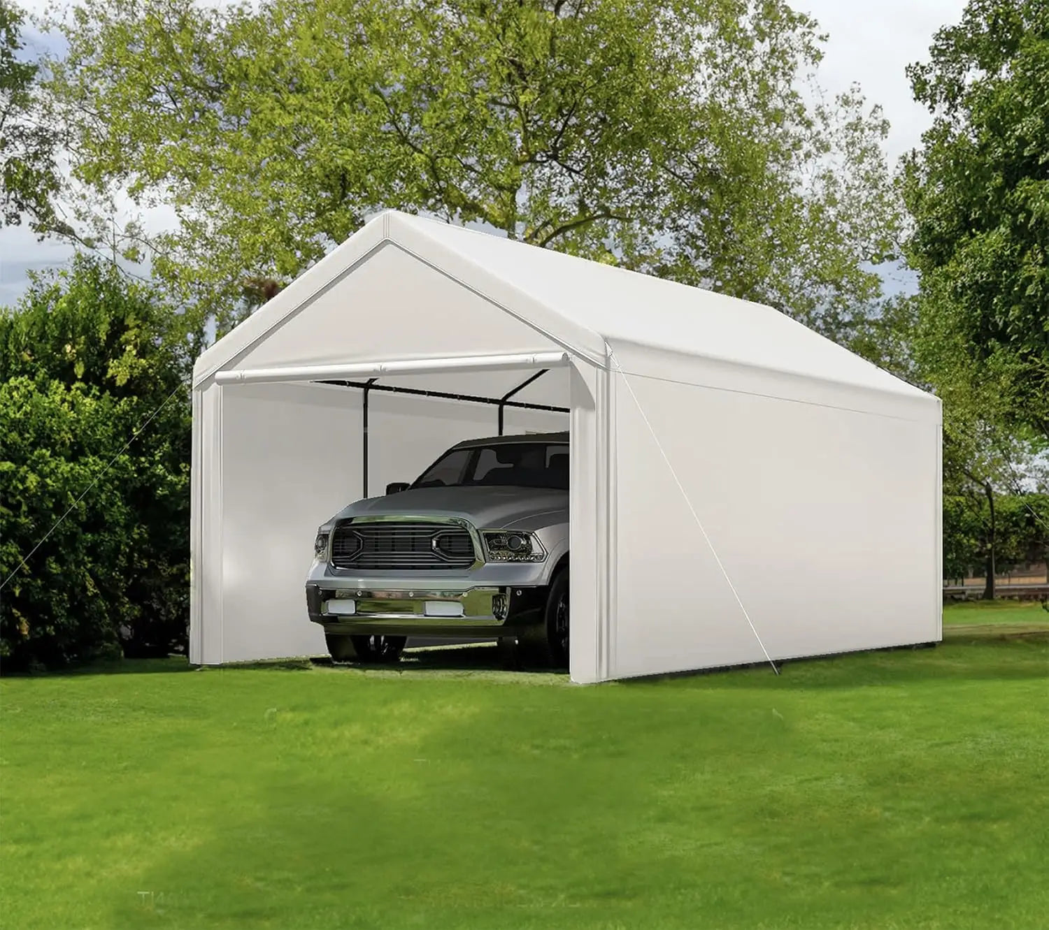 Heavy Duty 10x20 Ft Steel Canopy Carport Storage Shed