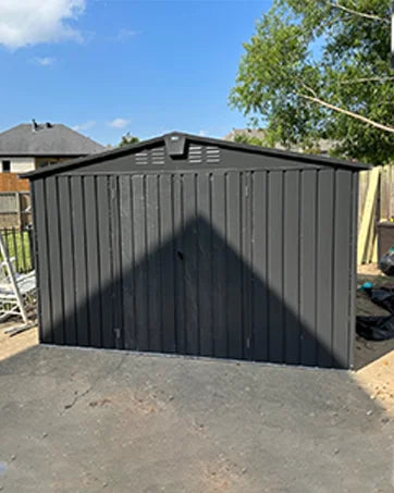 Metal Outdoor Storage Shed 11x9 FT with Lockable Doors