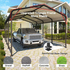 Metal Carport 12x20FT Heavy Duty Canopy for All-Weather