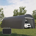 12 Feet X 25 Feet Heavy-duty Carport with Roll-up Doors